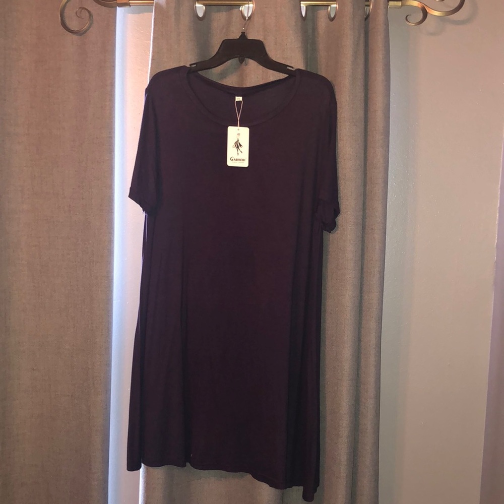 NWT Gabrebi shirt dress navy blue size 1X